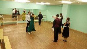 "Русская кадриль вальсом", студия исторического бального танца "Фарандола".