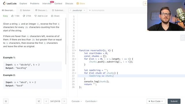 Trying an "easy" Leet Code interview practice problem