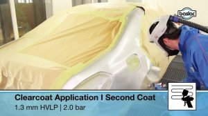 Процесс стандартного нанесения лака в 2 слоя на примере Универсального Лака 40-450 VOC BASLAC