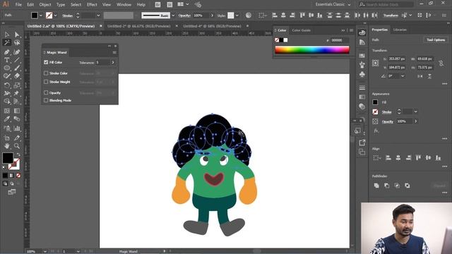 Magic Wand Tool | Illustrator Bangla Tutorial | EPISODE 4