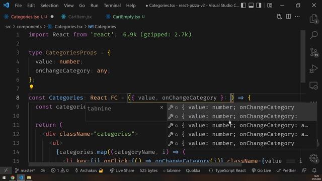 #22: ? React Pizza v2 — Типизируем пропсы (props) и хук useRef (TypeScript) смотреть онлайн