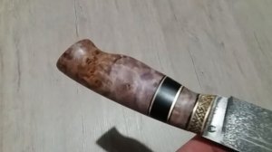 Нож из кованой стали 95Х18 с травлением