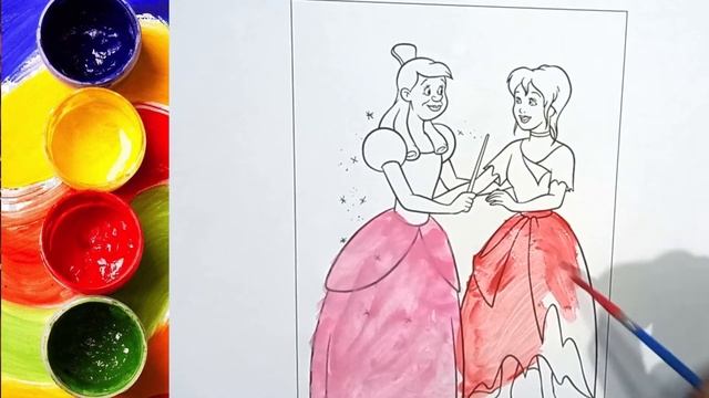 How to draw Cinderella | Bolalar uchun Zolushka rasm chizish | Сурет салу Золушка | Drawing for kid смотреть онлайн