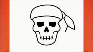 HOW TO DRAW A PIRATE SKULL