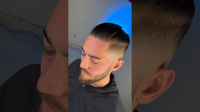 MENS MAN BUN WITH HIGH FADE HAIRCUT