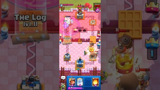 Lumber inferno Clash Royale game King level 11 game play Fun games #shorts DK army