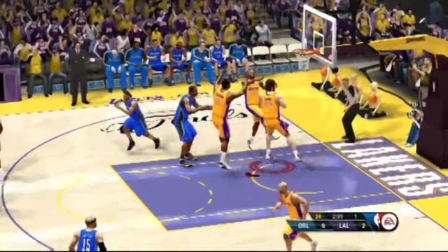 NBA Live 10 Gameplay (Lakers vs. Magic) (HD) смотреть онлайн