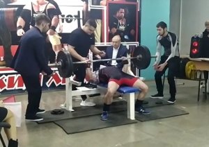 Троеборье. Классика. Треним жим лёжа. 58 лет