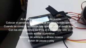 Motorcycle Handlebar Audio System Radio Stereo FM - MP3 player-Anti theft alarm system