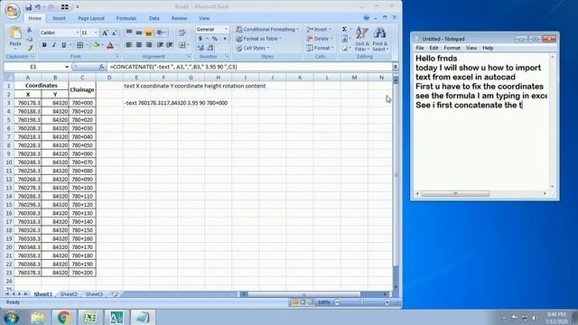 Import text from Excel to Autocad| Easy & Simple смотреть онлайн