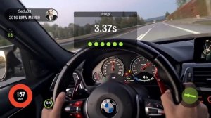 BMW M3 F80 100-200 kmh acceleration