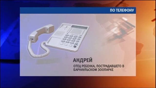 Андрей (по телефону) – отец ребенка, пострадавшего в Барнаульском зоопарке смотреть онлайн