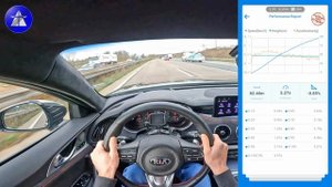 Kia Stinger GT TOP SPEED DRIVE ON GERMAN AUTOBAHN *Dragy acceleration 0-100/100-200 km/h *HQ SOUND