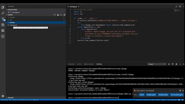 VS Code & Django - Tutorial смотреть онлайн