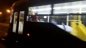 "Ночной Казанский трамвай"! Трамвай 71-407-01 в Казани!