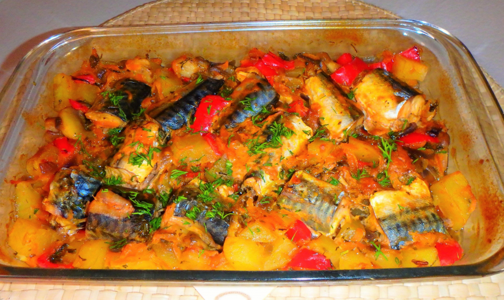 Рыба в духовке рецепты с фото с овощами в рукаве в духовке