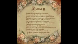 Читаю Sonnet 55 by William Shakespeare. (Reading Sonnet 55)