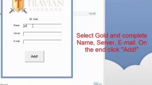 Travian KINGDOMS HACK/CHEAT/CODE to get GOLD!/Sposób na złoto!