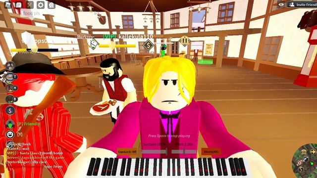 Giorno Giovanna Plays His Own Theme (Roblox: The Wild West -Piano-) смотреть онлайн
