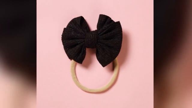 Детская повязка на голову с бантом из бесшовной ткани, веерообразная вееровка для волос, аксессуары смотреть онлайн