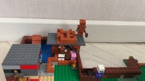 Деревня Лего Майнкрафт. Lego Minecraft village.