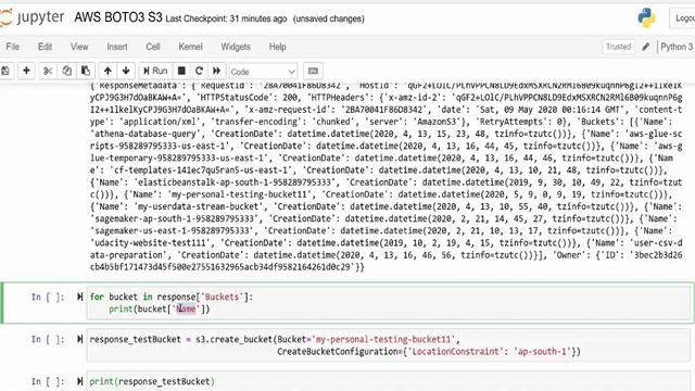 AWS BOTO3 S3 List and Create Bucket смотреть онлайн