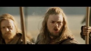 Пробил час, всадники Рохана, вы дали клятву! Пришло время исполнить её!