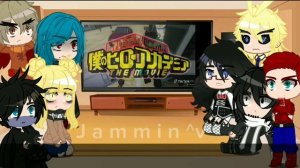 MHA Pro Heroes + L.O.V react to the Trio / Future Big Three | 2/3 | WHM spoilers?⚠️ || Gacha Life