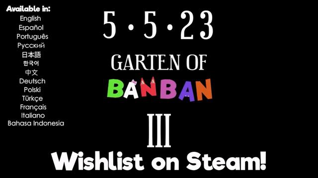 Garten of Banban ALL TRAILERS - Evolution of Garten of Banban (1,2,3,4,6 & 7) & MOBILE TRAILERS 202