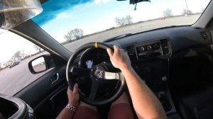 Subaru Legacy GT Drifting at Club Loose TX - Slay Ride