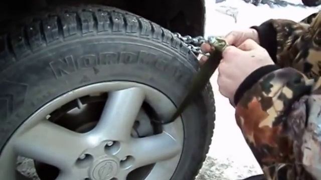 Как одеть браслет противоскольжения Барс М смотреть онлайн