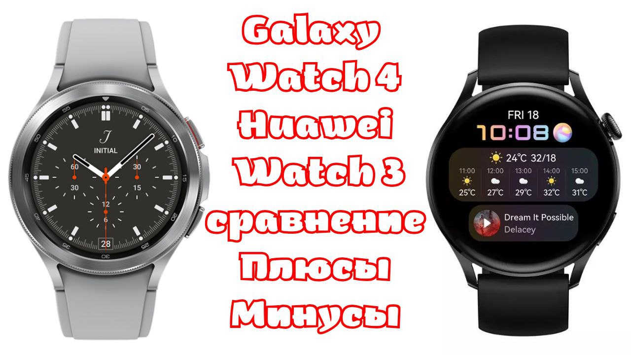 Сравнительный обзор Galaxy Watch 4 classic 46 mmа и Huawei Watch 3 46 mm/ плюсы и минусы