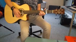 Robbie Williams No Regrets guitar lesson