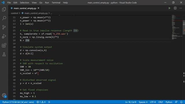 Exercise "Adaptive Filters", Part 4, Control смотреть онлайн