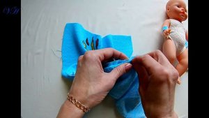 Как сшить ХАЛАТ-ПОНЧО С КАПЮШОНОМ для куклы без выкройки