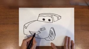 как нарисовать Молнию Маквина