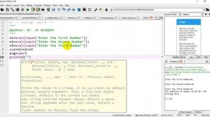 Python Program to Calculate the Sum of Average of Three Numbers || Lecture 16