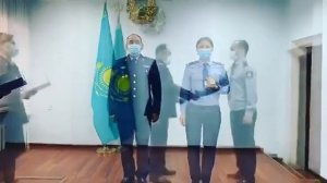 Вручение первых специальных званий-лейтенанта полиции сотрудникам УП.