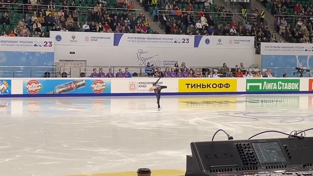 Вероника Яметова - Чемпионат России 2023 Красноярск , короткая программа смотреть онлайн