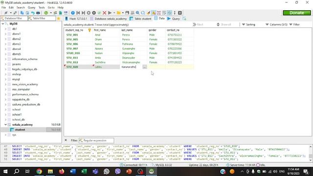 Data Base Task 06 | Write an Update Query Statement | 1st Year | Java Institute | Namindu Anjana смотреть онлайн