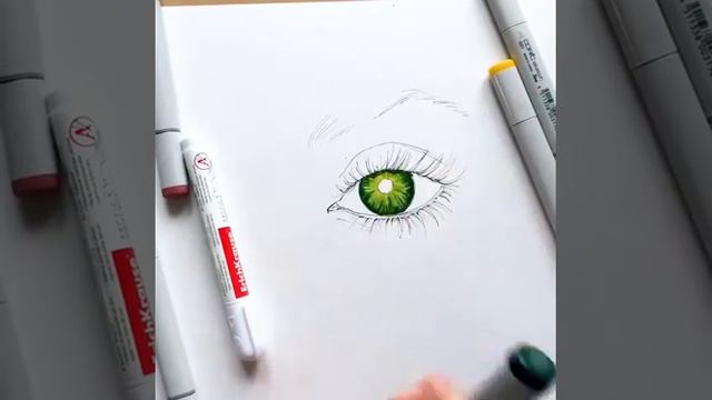 Как нарисовать глаз человека. смотреть онлайн