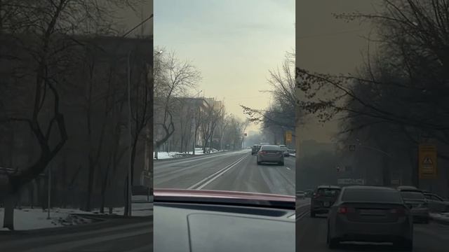 Алматы. Улица Калдаякова. Январь 2023. Казахстан. Kazakhstan. Almaty. The roads. January 2023