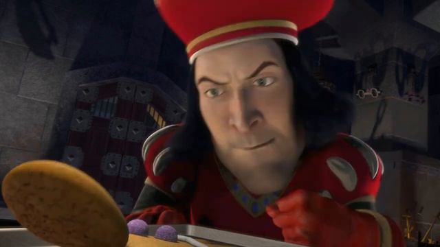 Лорд Фаркуад пытает Печеньку Пряня   Шрек 2001