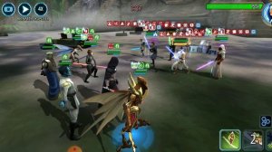 Dr vs GL Rey + Jedi Luke swgoh