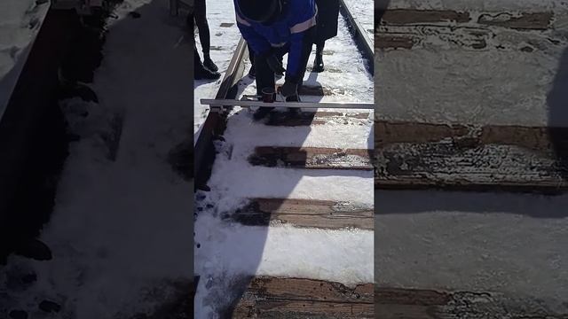 Промеры ЖД пути шаблоном ,,ЦУП,, смотреть онлайн