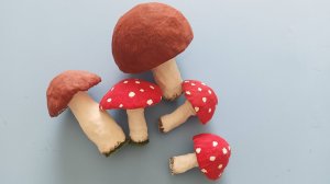 Осенняя поделка. Как сделать грибы? Поделка в детский сад/школу. Грибы своими руками. Гриб из фольги
