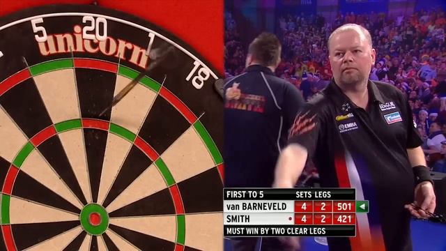 World Darts Championship 2016 Raymond van Barneveld vs Michael Smith last set смотреть онлайн