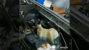 Ремонт Mercedes W124E320.Замена жидкости системы ASD.