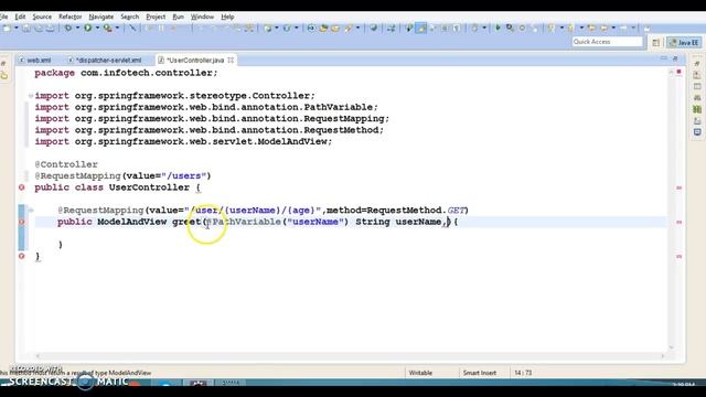7.@PathVariable annotation in Spring MVC смотреть онлайн