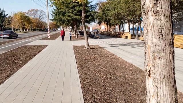 Белореченск, район ЦРБ - прогулка по городу 22.10.2023
